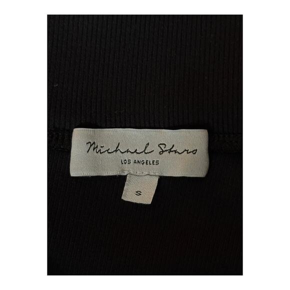 Michael Star Rae Ribbed slit skirt black size Small S - Picture 5 of 7